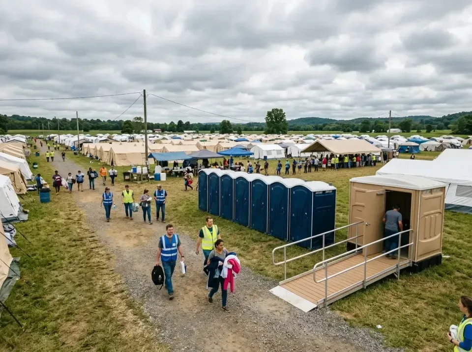 disaster-relief-camp-restrooms-010 — frequently asked questions, Dumpster & Portable Bathrooms Rental in Huntsville, AR